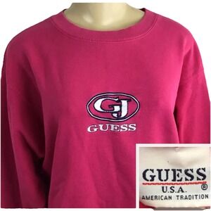 Vintage Guess Sweatshirt 90's‎ Crew GJ Spell Out Asap S/M Rare